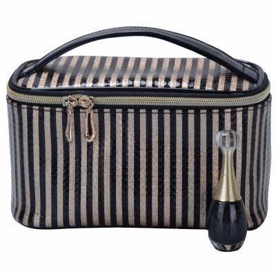 HQ Stripe Vanity Bag